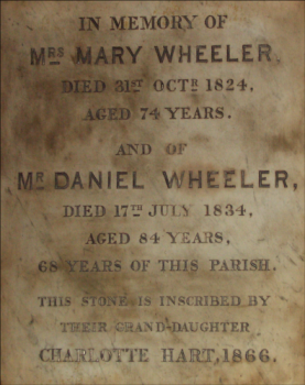 Monument to John and Mary Wheeler